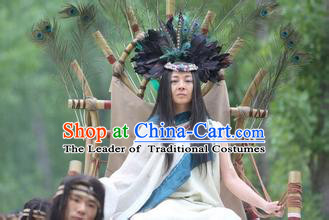 New Stone Age Xia Dynasty Women Leader Costume and Headwear