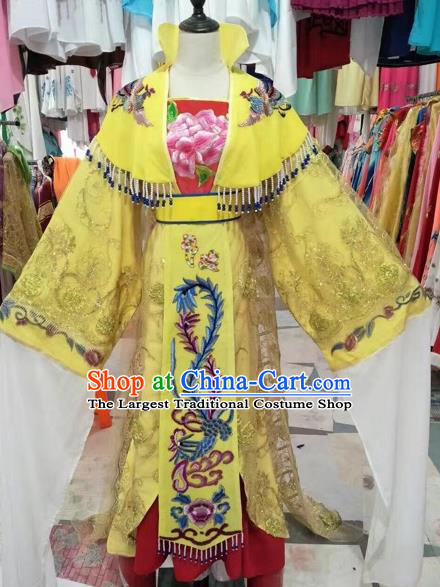 Chinese Shaoxing Opera Imperial Empress Embroidered Dress Traditional Beijing Opera Diva Costume for Adults