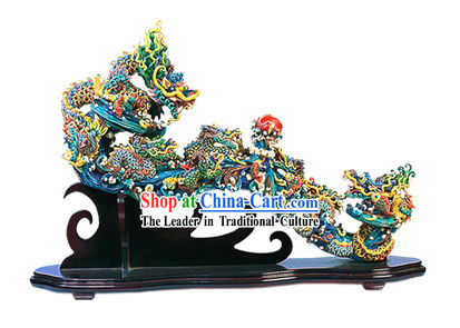 Chinese Cochin Ceramics-As Your Wishes Nine Dragons
