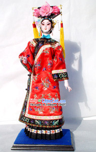 Handmade Peking Silk Figurine Doll - Ancient Empress