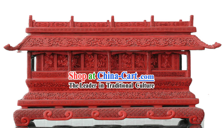Chinese Hand Carved Palace Lacquer Craft-Tian An Men Square_out of stock_