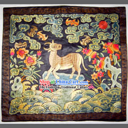 Qing Dynasty Eighth Grade Military Government Offical Hand Embroidery Flake