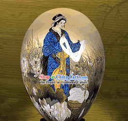 Unbelievable Hand Painted Colorful Egg-Xi Shi_one of four ancient beauties_