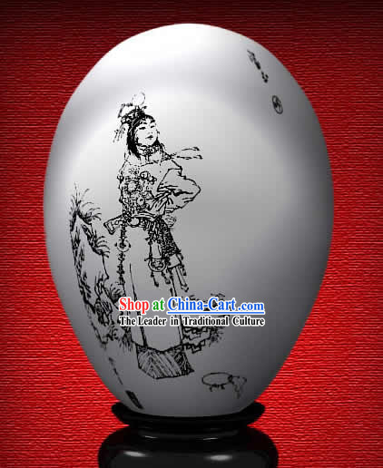 Chinese Wonder Hand Painted Colorful Egg-Jia Baoyu of The Dream of Red Chamber