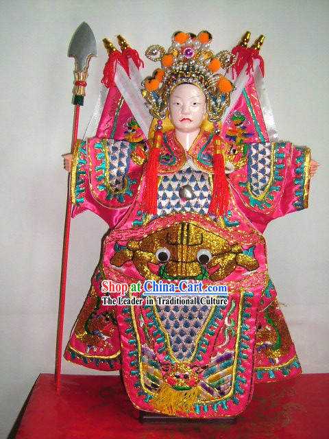 Chinese Classic Handmade Hand Puppet-Jiang Wei of Three Kingdom Character