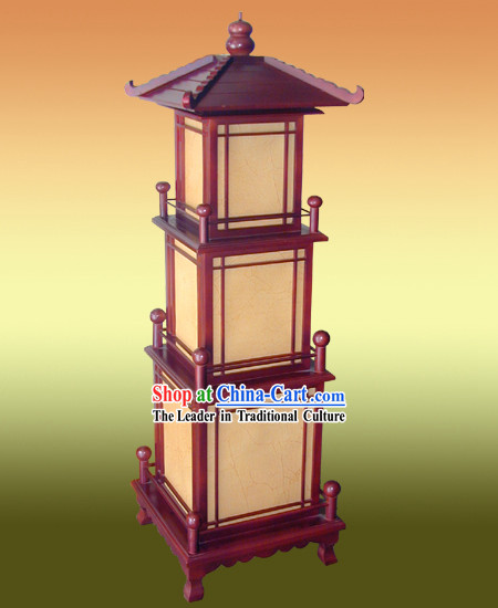 Unique Chinese Antique Style Lei Feng Tower Shape Floor Lamp