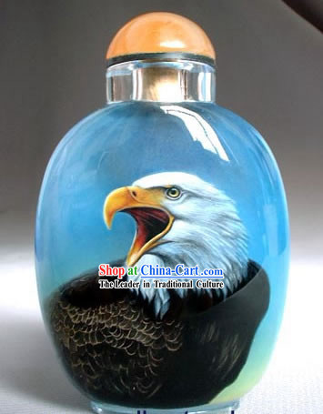 Snuff Bottles With Inside Painting Birds Series-Hawk