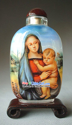 Snuff Bottles With Inside Painting Religion Series-Jesus Childhood