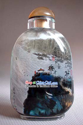 Snuff Bottles With Inside Painting Landscape Series-Large Bosom