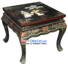 Chinese Classic Lacquer Ware Square Table