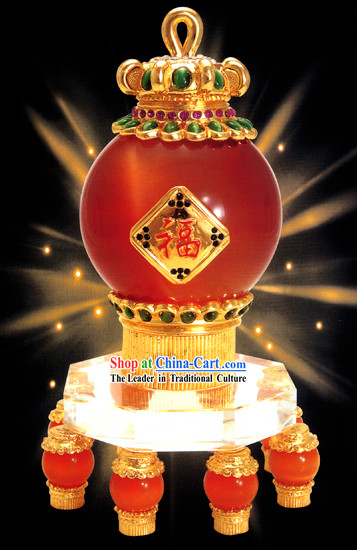 Chinese Classic Ancient Palace Lamp Statue