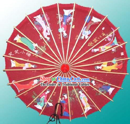 Hangzhou Classic Hand Painted Silk Umbrella