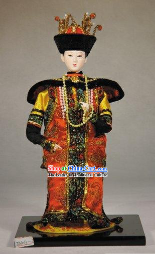 Handmade Peking Silk Figurine Doll - Chinese Empress of Qing Dynasty