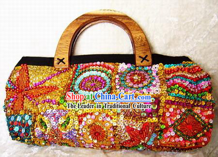 Indian Super Beautiful Hand Embroidered Handbag