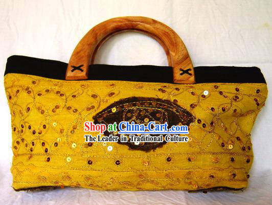 Indian Stunning Beautiful Hand Embroidered Long Handbag