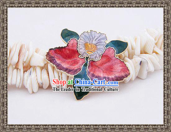 Chinese Cloisonne Brooch-Blooming