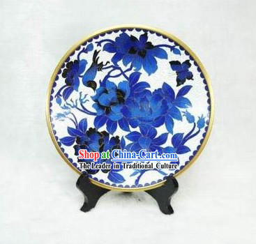 Chinese Palace Bird and Flower Closionne Plate