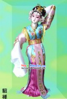 Handmade Peking Silk Figurine Doll - Diao Chan in Romance of Three Kingdoms