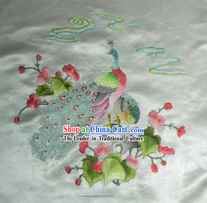 Chinese Classical Peacock Cushion