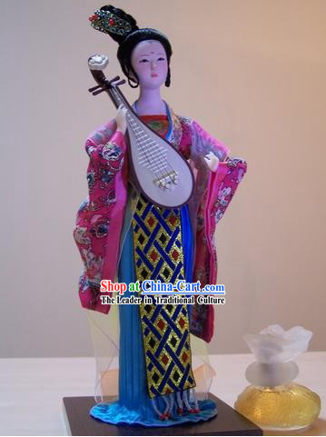 Handmade Peking Silk Figurine Doll - Tang Dynasty Beauty