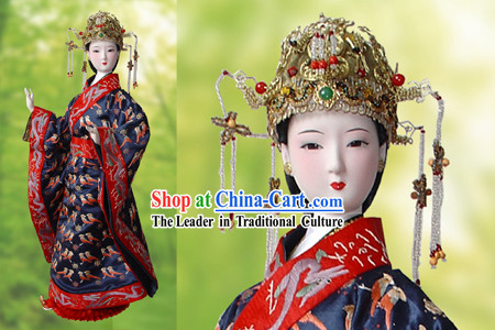 Large Handmade Peking Silk Figurine Doll - Song Dynasty Empress