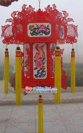 24 Inches Large Chinese Papercut Palace Lanterns