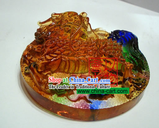 Chinese Classic Ancient Method Colored Glazed-Kylin