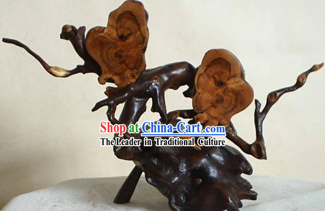 Natural Daqing Lang Wood Classic Collectible-Blossoming Flower of Love