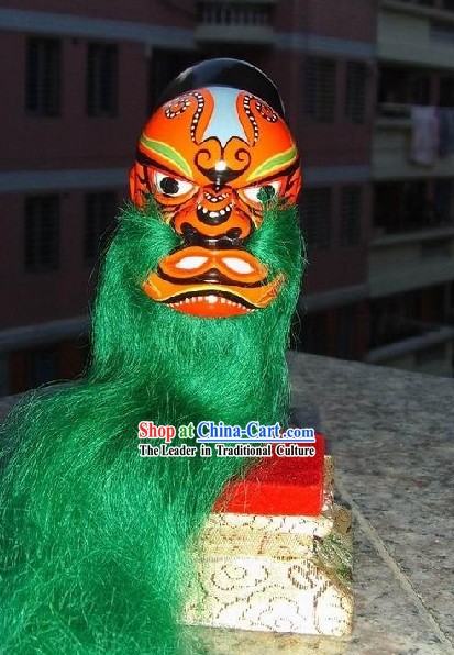 Chinese Classic Original Hand Puppet Head - Green Beard