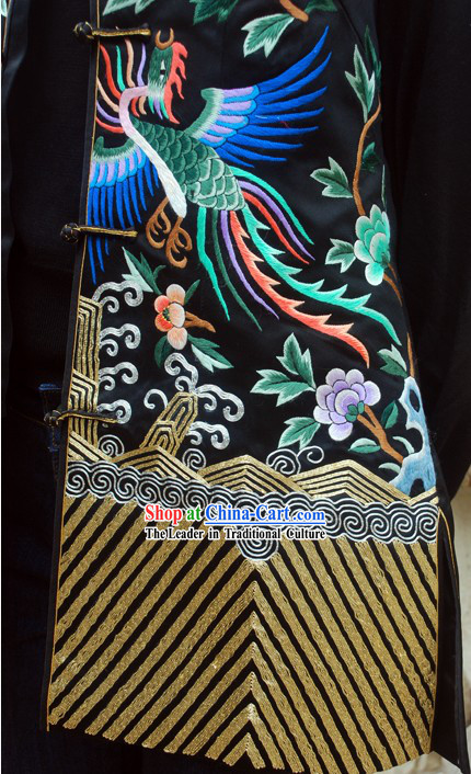 Supreme Chinese Handmade and Embroidered Phoenix Silk Blouse