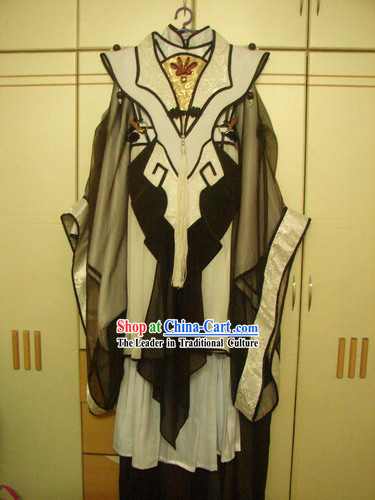 COSPLAY China Ancient Martial Arts Master Costumes Complete Set