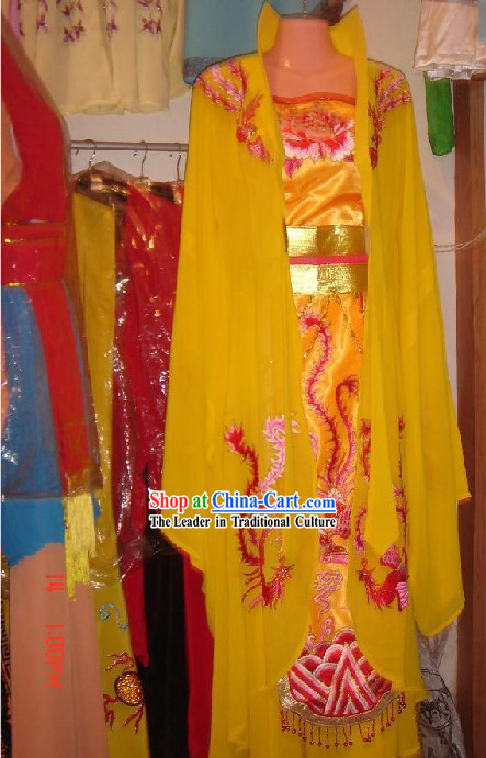 Chinese Ancient Palace Phoenix High Collar Costumes Complete Set