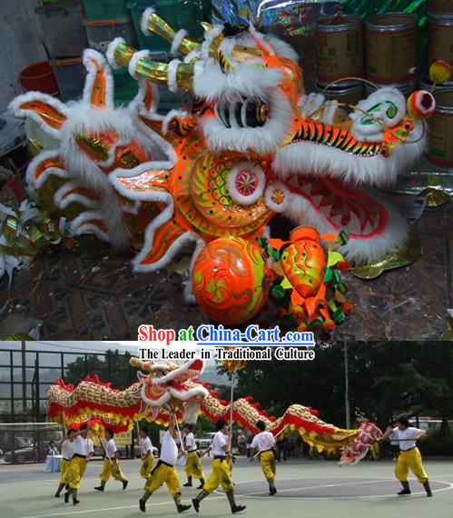 Supreme Chinese Classical Large Dragon Dance Costume Complete Set