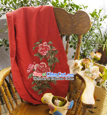 Handmade Those Flower Lucky Red Long Trousers