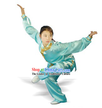 Chinese Traditional Wu Shu Kung Fu 100_ Silk Uniform