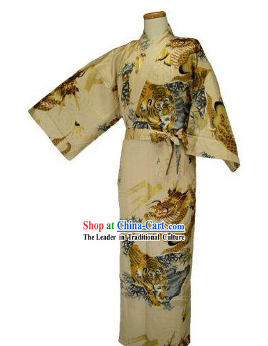 Japanese Tiger Costumes Kimono for Men