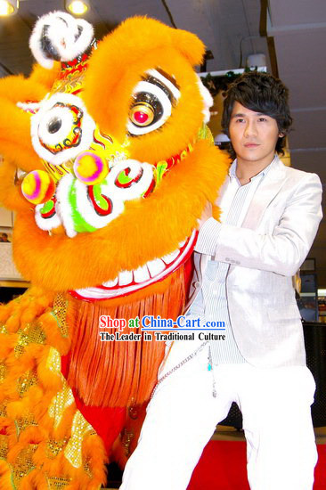 Supreme Chinese New Year Orange Lion Dance Costume Complete Set