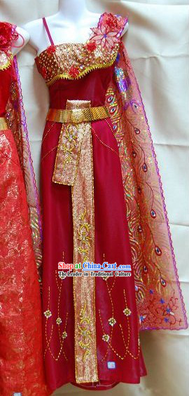 Thai Classic Court Dress Complete Set