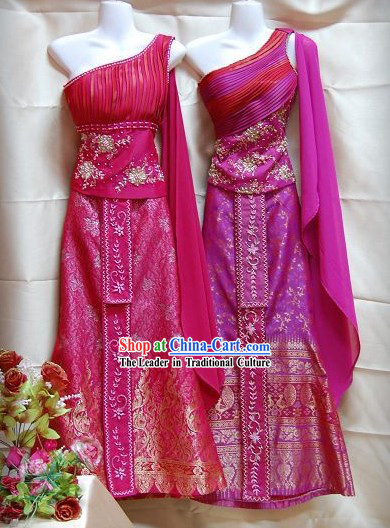 Traditional Thai Wedding Dress Complete Set