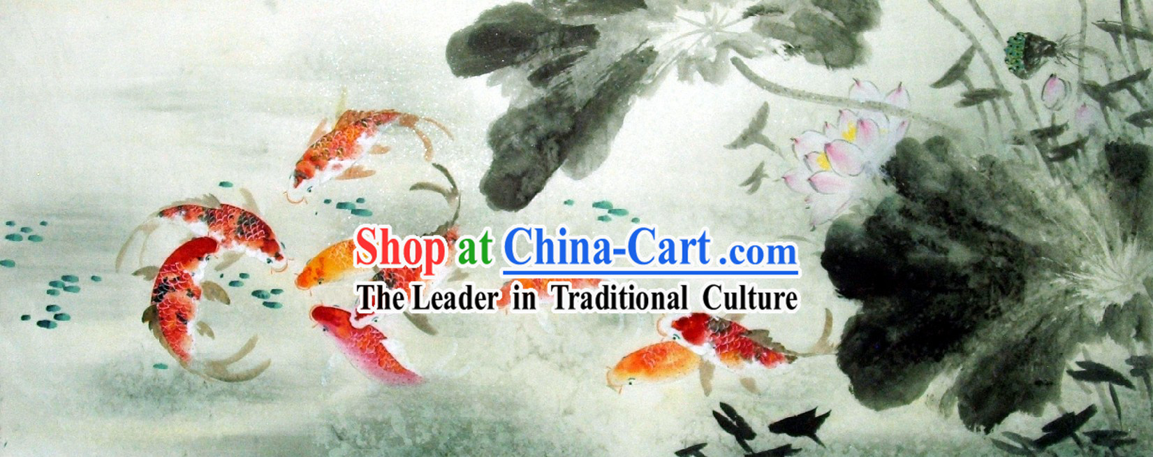 Traditional Chinese Painting Carp by Liu Lanting