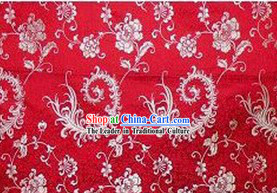 China Traditional Red Brocade Fabric