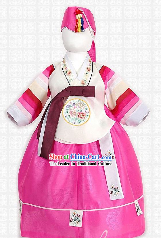 Traditional Korean Baby Birthday Hanbok Set