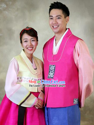 Korean Wedding Hanboks for Wife and Husband