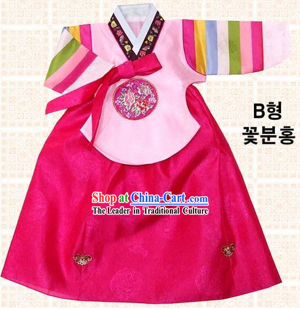 Traditional Korean Birthday Hanbok for Kids