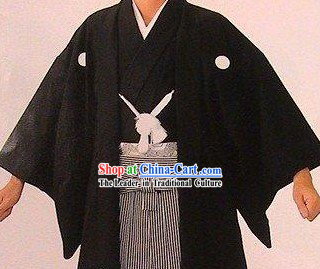Traditional Japanese Male Kimono Complete Set