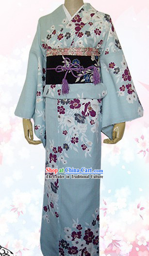 Japanese Traditiona Kimono Dress Complete Set for Women