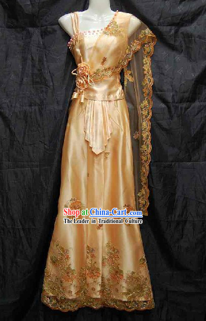 Traditional Water-Sprinkling Festival Dress for Women