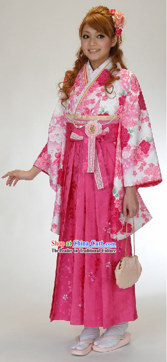 Ancient Japanese Kimono Dress for Women