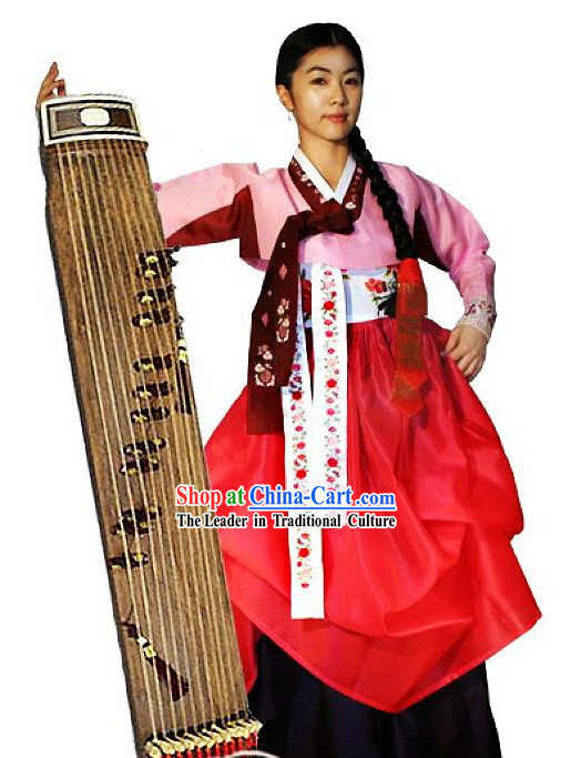 Traditional Korean Hanbok Female Clothing