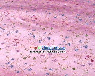Classical Pink Flower Silk Fabric